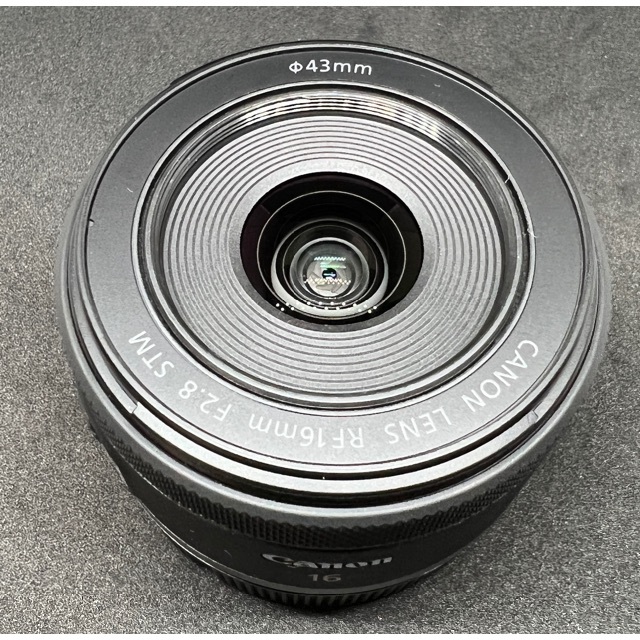 Canon - ほぼ未使用 RF16 F2.8 STM + 純正フードEW-65C + フィルタの