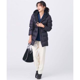 ニジュウサンク(23区)のB705新品23区洗えるシレータフタショートダウンコート32(XS)￥32912(ダウンコート)