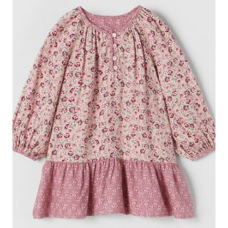 ザラキッズ(ZARA KIDS)のザラベビー　コンビフラワープリントワンピース(ワンピース)