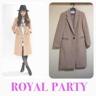 ロイヤルパーティー(ROYAL PARTY)のkazue様専用♡ロイパ♡ロングチェスターコート♡ベージュ(チェスターコート)