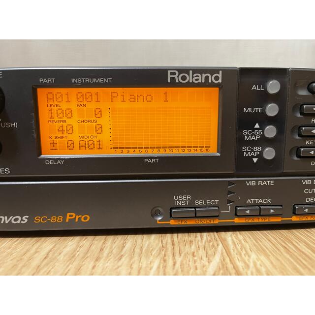 Roland(ローランド)のRoland SC-88Pro 中古 本体のみ sound canvas 楽器のDTM/DAW(音源モジュール)の商品写真