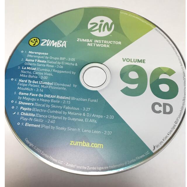 ズンバ　ZUMBA CD 83、86、87、96