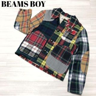 ビームスボーイ(BEAMS BOY)の【美品】BEAMS BOY ブルゾン チェック パッチワーク ポケット(ブルゾン)