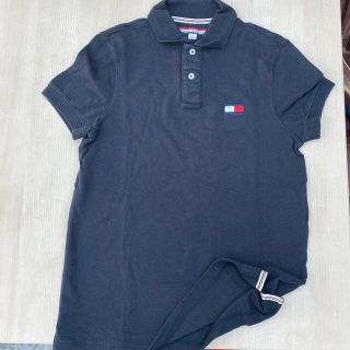 トミーヒルフィガー(TOMMY HILFIGER)の新品未使用　　TOMY HILFIGER  黒　ポロシャツ　Ｓ(ポロシャツ)