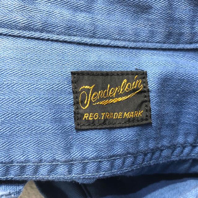 TENDERLOIN(テンダーロイン)のTENDERLOIN 長袖ワークシャツ ロゴ刺繍 Lサイズ メンズのトップス(シャツ)の商品写真