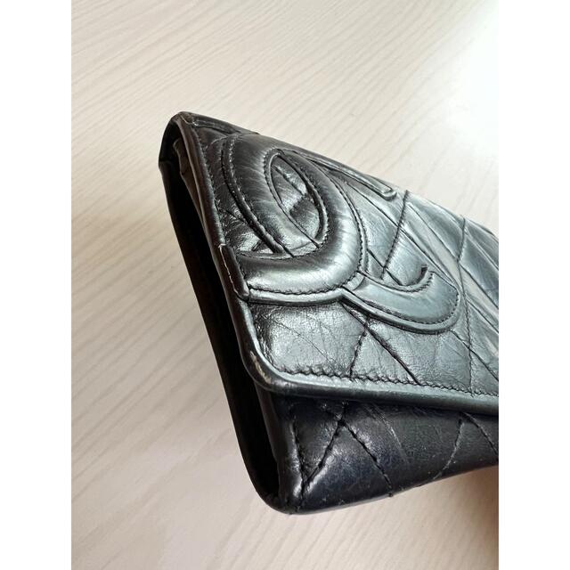 CHANEL カンボンライン財布 ブラック CHANEL カンボンライン財布 ブラック