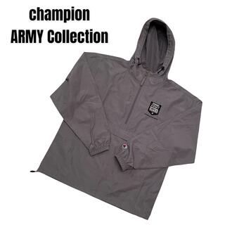 激レア✨　champion 軍もの　ハーフジップパーカー　テネシー州軍事基地