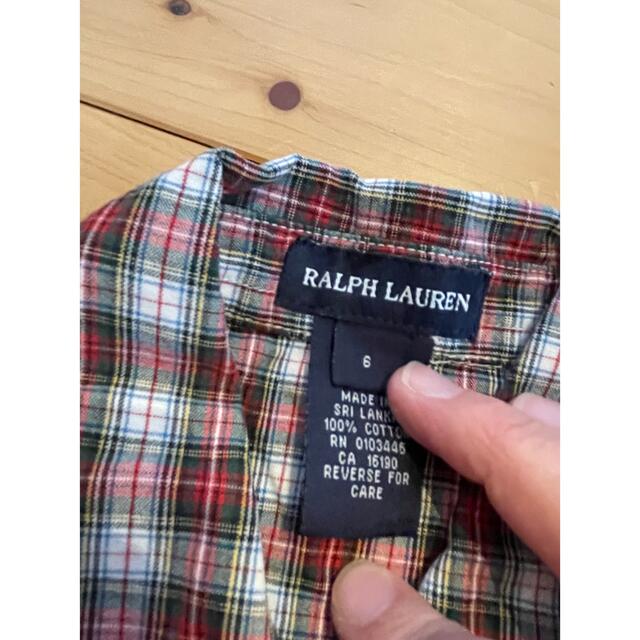 Ralph Lauren(ラルフローレン)のポロラルフローレン　ブラウス　120cm 女の子　長袖シャツ　 キッズ/ベビー/マタニティのキッズ服女の子用(90cm~)(ブラウス)の商品写真