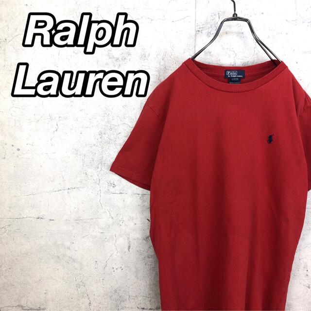Ralph Lauren(ラルフローレン)の希少 90s ラルフローレン Tシャツ ポニー刺繍ロゴ 赤色 美品 レディースのトップス(Tシャツ(半袖/袖なし))の商品写真