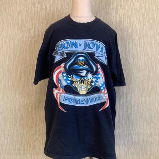 BON JOVI Tシャツ　Ｌサイズ　ボン・ジョヴィ　バンドTシャツ(Tシャツ/カットソー(半袖/袖なし))