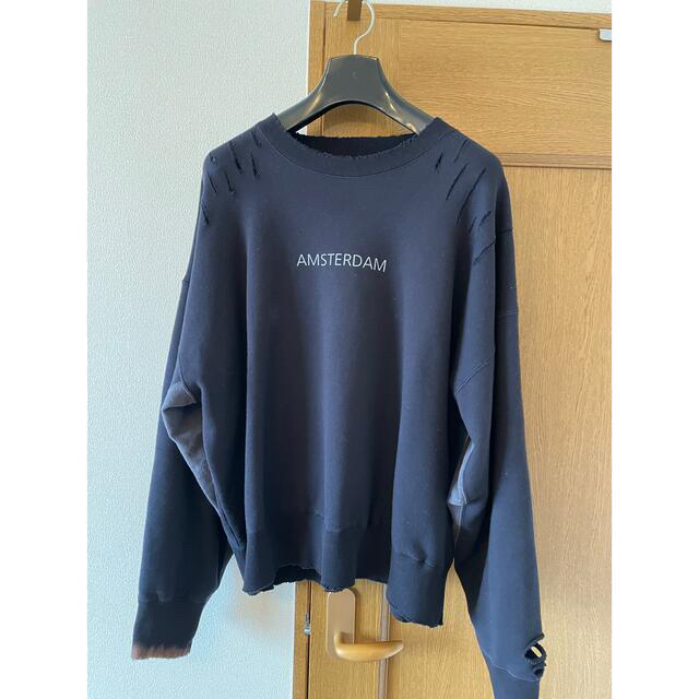 スウェット【stein】OVERSIZED REBUILD SWEAT L/S　Navy