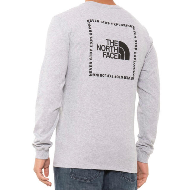 THE NORTH FACE(ザノースフェイス)の新品 ノースフェイス 長袖 Tシャツ Lサイズ ロゴTシャツ 海外限定 メンズのトップス(Tシャツ/カットソー(七分/長袖))の商品写真