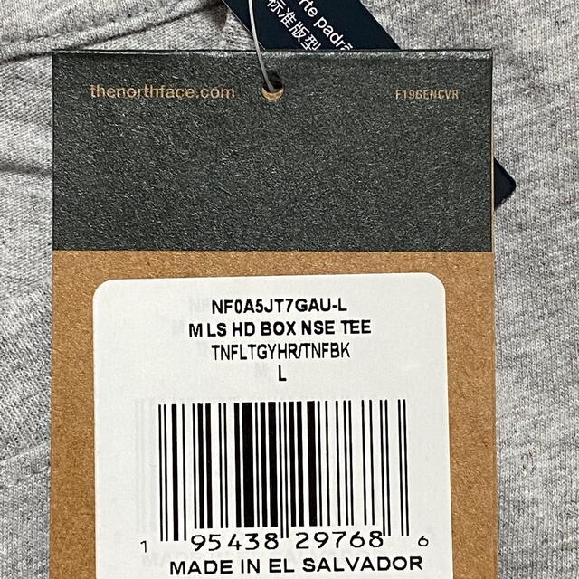 THE NORTH FACE(ザノースフェイス)の新品 ノースフェイス 長袖 Tシャツ Lサイズ ロゴTシャツ 海外限定 メンズのトップス(Tシャツ/カットソー(七分/長袖))の商品写真