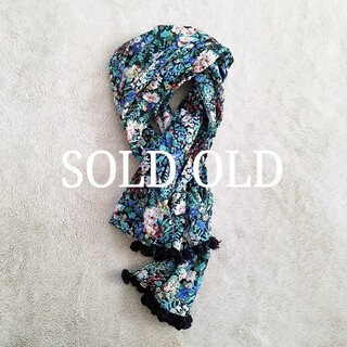 [made in india] botanical print stole(ストール/パシュミナ)