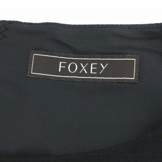 フォクシー 19年モデル マグノリア ワンピース ノースリーブ 40 M 黒