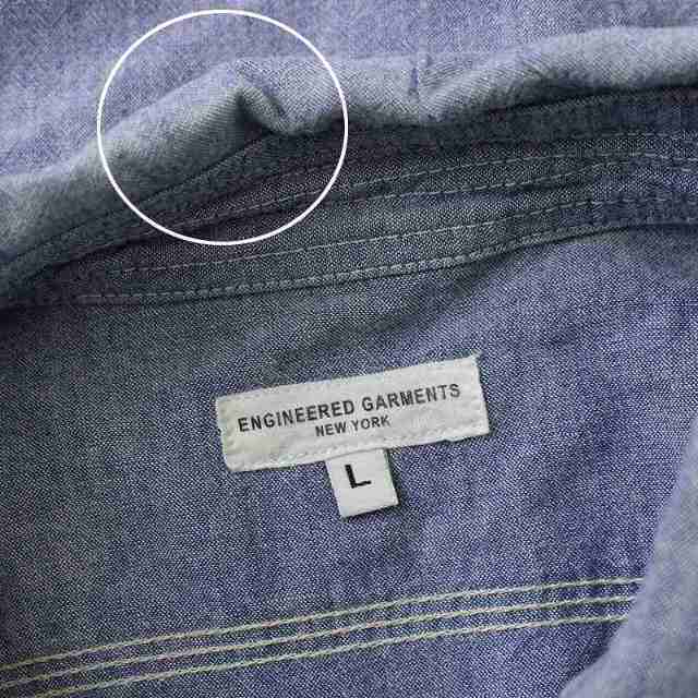 Engineered Garments(エンジニアードガーメンツ)のエンジニアードガーメンツ シャンブレーシャツ 長袖 L 青 ブルー /NM メンズのトップス(シャツ)の商品写真