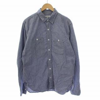 エンジニアードガーメンツ(Engineered Garments)のエンジニアードガーメンツ シャンブレーシャツ 長袖 L 青 ブルー /NM(シャツ)