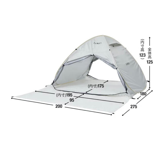 LOWYA ポップアップテント 3