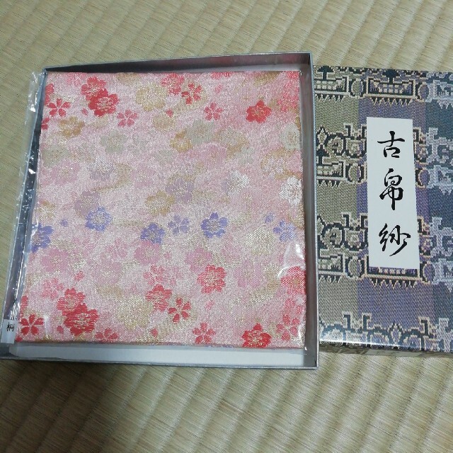 古帛紗　新品　ピンク　桜柄　茶道　茶道具 エンタメ/ホビーの美術品/アンティーク(その他)の商品写真