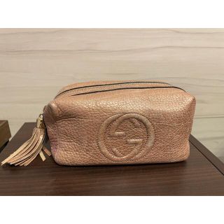 人気限定SALE】 Gucci - グッチ 化粧ポーチ SOHOの通販 by tomi's shop