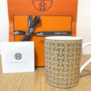 エルメス(Hermes)の【新品 ギフト包装】エルメス モザイク ゴールド マグカップ(食器)