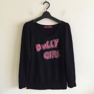 ドーリーガールバイアナスイ(DOLLY GIRL BY ANNA SUI)のアナスイ♡ロゴニット(ニット/セーター)