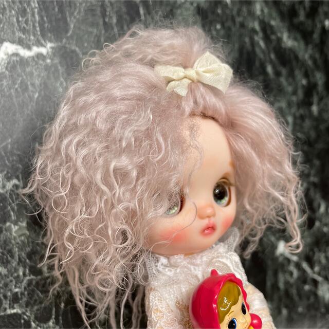 blythe _wm-565クリスタルピンク⭐️チベットラムウィッグ