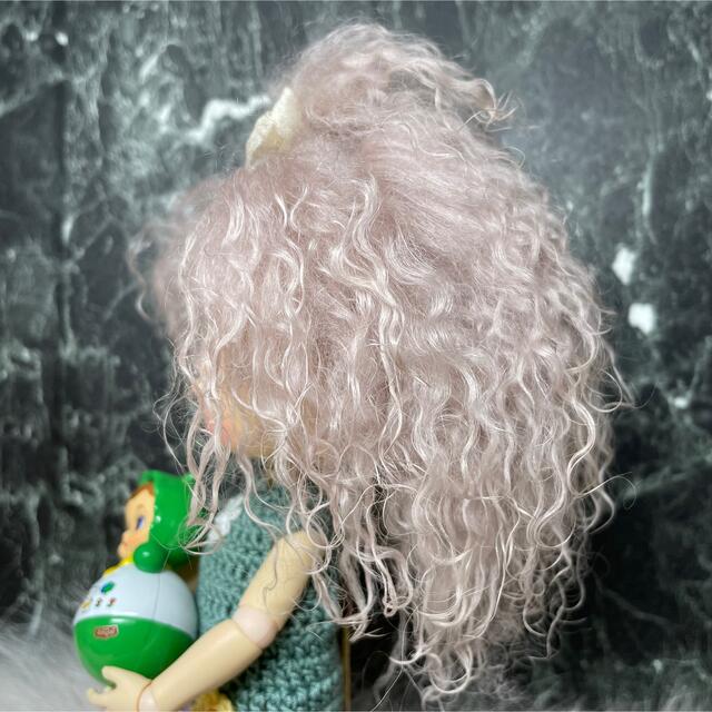 blythe _wm-565クリスタルピンク⭐️チベットラムウィッグ