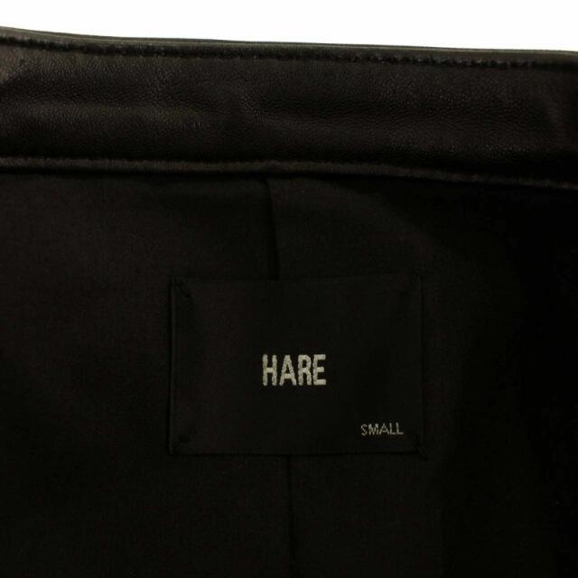 HARE(ハレ)のハレ ライダース シングル ラムレザー ジャケット 革ジャン S 黒 メンズのジャケット/アウター(ライダースジャケット)の商品写真