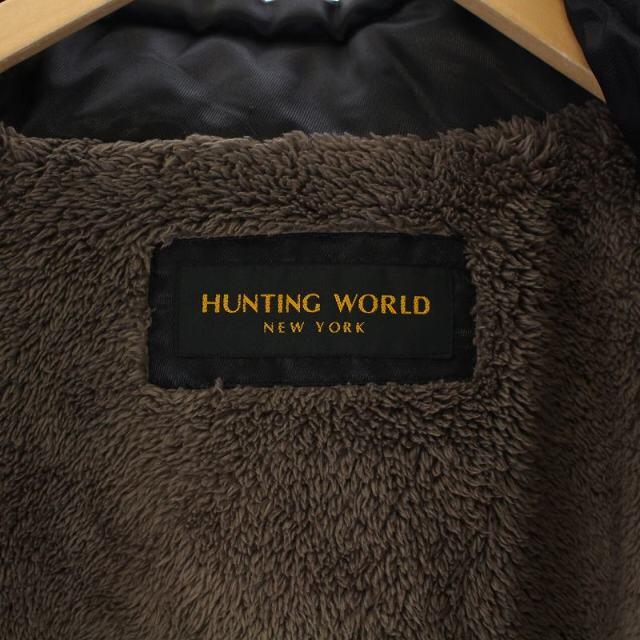 HUNTING WORLD(ハンティングワールド)のハンティングワールド ジャケット ブルゾン 裏地フリース ジップアップ M 黒 メンズのジャケット/アウター(ブルゾン)の商品写真