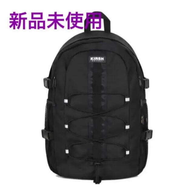 KIRSH 韓国限定 POCKET STRING BACKPACK 黒