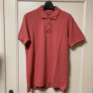 ユニクロ(UNIQLO)のユニクロ UNIQLO 半袖ポロシャツ ポロシャツ 鹿の子 綿100% ピンク(ポロシャツ)