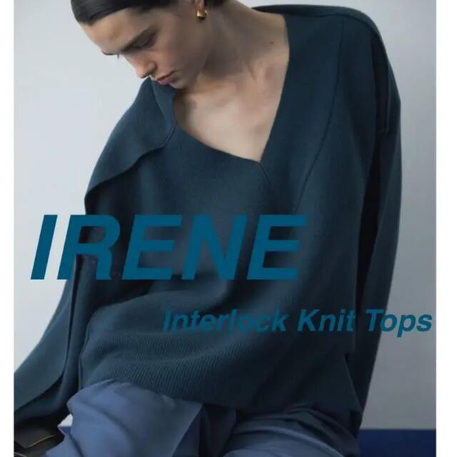 アイレネ Interlock Knit Tops ネイビー ニット/セーター