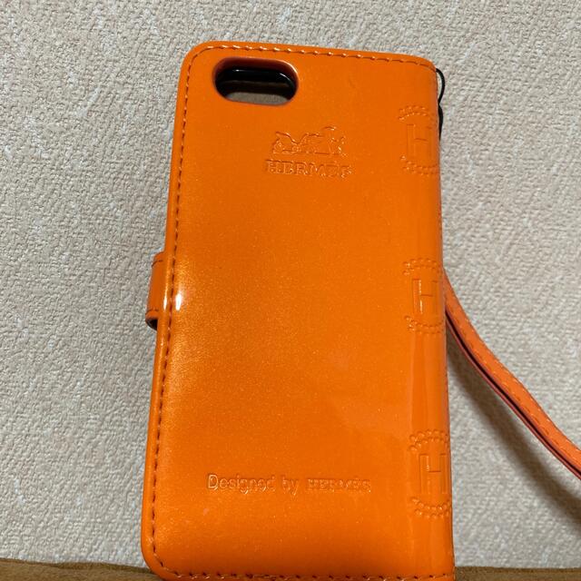オレンジiPhone7.8seケース スマホ/家電/カメラのスマホアクセサリー(iPhoneケース)の商品写真