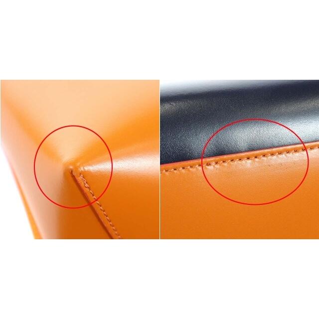 Marni(マルニ)のマルニ ミュゼオ ハンドバッグ ショルダーバッグ 2way レザー オレンジ 紺 レディースのバッグ(ハンドバッグ)の商品写真
