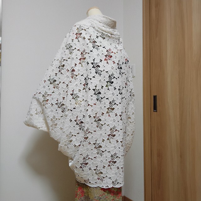 ROSSO様専用 レース長羽織 スカラップマーガレット かわいい! 8750円 可愛い手作り浴衣 レース スカラップ