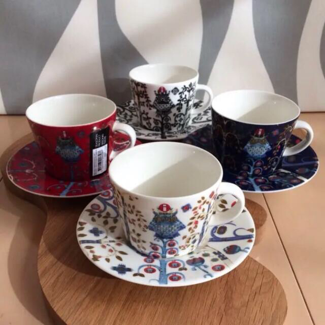 iittala(イッタラ)の新品 4客 iittala イッタラ タイカ コーヒー カップ＆ソーサー インテリア/住まい/日用品のキッチン/食器(食器)の商品写真