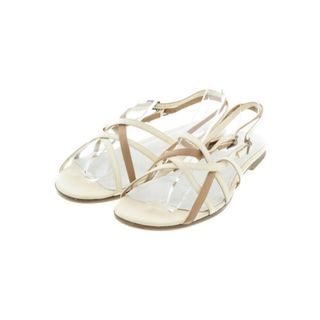 マルタンマルジェラ(Maison Martin Margiela)のMaison Margiela サンダル 36(22.5cm位) 白xベージュ 【古着】【中古】(サンダル)