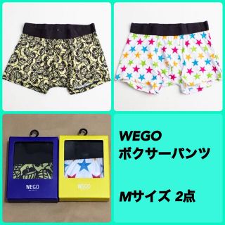 ウィゴー(WEGO)のWEGO ボクサーパンツ ゆるキャラ 星 M 2点(ボクサーパンツ)