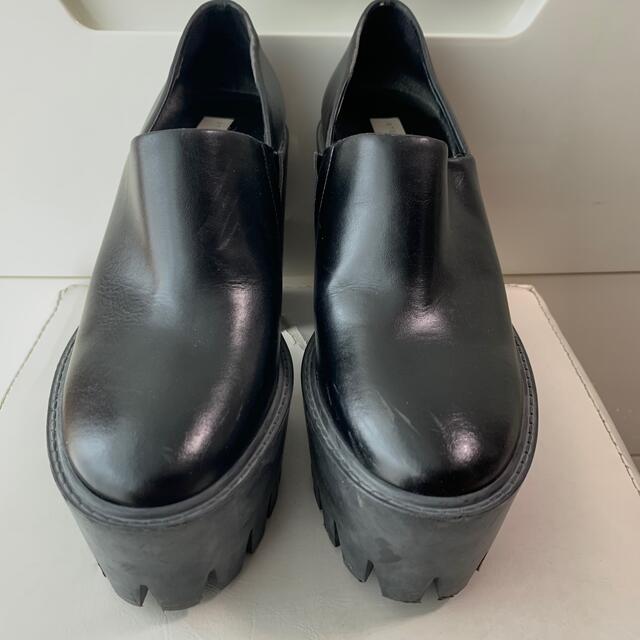 Stella McCartney(ステラマッカートニー)のステラマッカートニー　ブラックレザー　ローファー　パンプス レディースの靴/シューズ(ハイヒール/パンプス)の商品写真