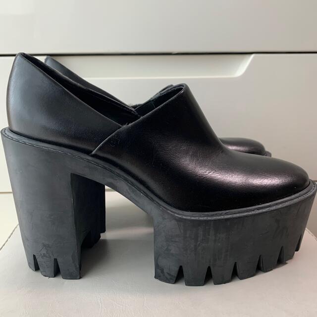 Stella McCartney(ステラマッカートニー)のステラマッカートニー　ブラックレザー　ローファー　パンプス レディースの靴/シューズ(ハイヒール/パンプス)の商品写真