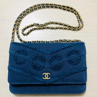 シャネル(CHANEL)のシャネル　COCOデニムチェーンウォレットショルダーバッグ(ショルダーバッグ)