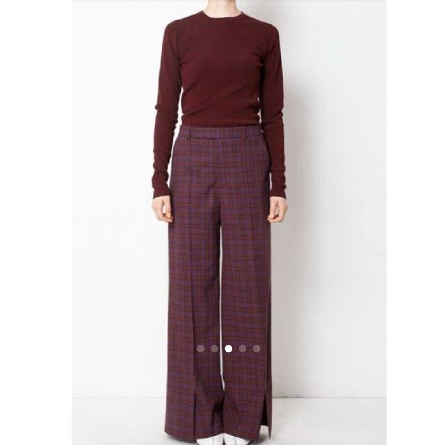 IRENE????新品 Check Wide Trousers パンツ????アイレネその他