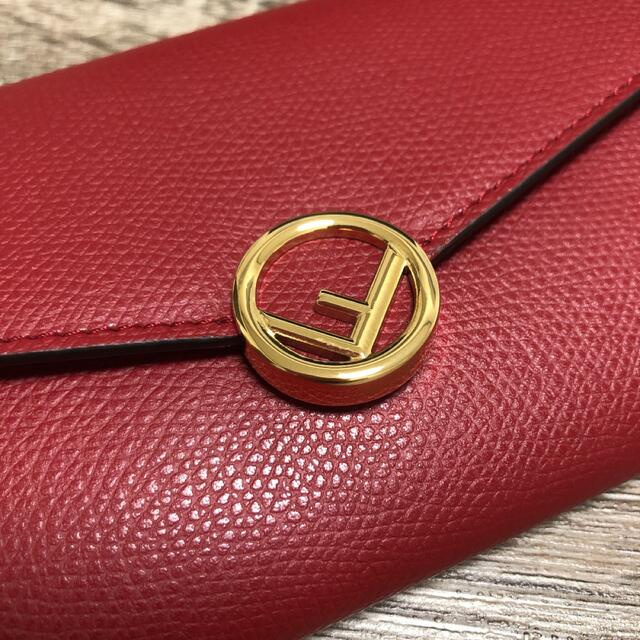 FENDI - 美品 フェンディ エフイズ 長財布 レザー レッドの通販 by