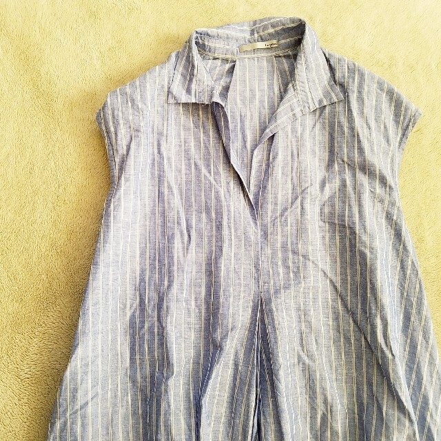 [Le pivot] cotton linen stripe one-piece 1