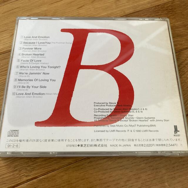 東芝(トウシバ)のLOVE & EMOTION   STEVIE B エンタメ/ホビーのCD(ポップス/ロック(洋楽))の商品写真