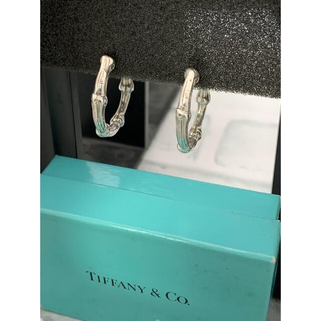 美品　ヴィンテージティファニー TIFFANY バンブー　フープピアス　ラージピアス