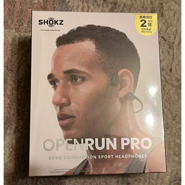 新品未開封 Shokz　骨伝導イヤホン OpenRun Pro ブラックオーディオ機器