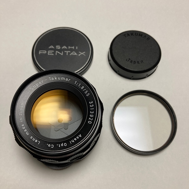 PENTAX(ペンタックス)の美品 M42 Super-Takumar 55mm F1.8 付属付　タクマー  スマホ/家電/カメラのカメラ(レンズ(単焦点))の商品写真