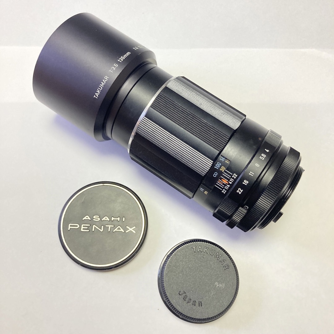 PENTAX(ペンタックス)の美品 M42 SMC TAKUMAR 150mm F4 純正付属多数 スマホ/家電/カメラのカメラ(レンズ(単焦点))の商品写真